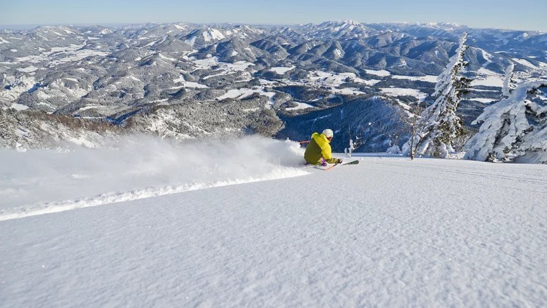 Bestens präparierte Pisten auf der Gemeindealpe Mitterbach, © @NB/Lindmoser